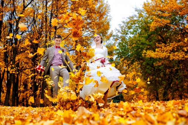 Свадебные Фото На Природе Осенью